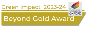 Green Impact Beyond Gold Award - Biology department